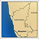 Kaart Karnataka - India