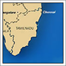 Kaart Tamil Nadu - India
